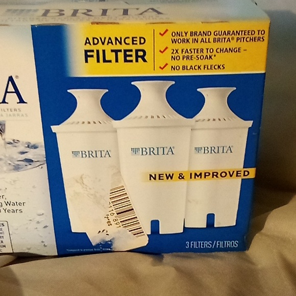 3 Brita Pitcher Replacement Water FiltersNew and Improved (3 Filters/ 1 Box) - Picture 2 of 11
